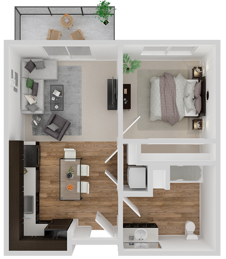 1bedroom Floor Plan